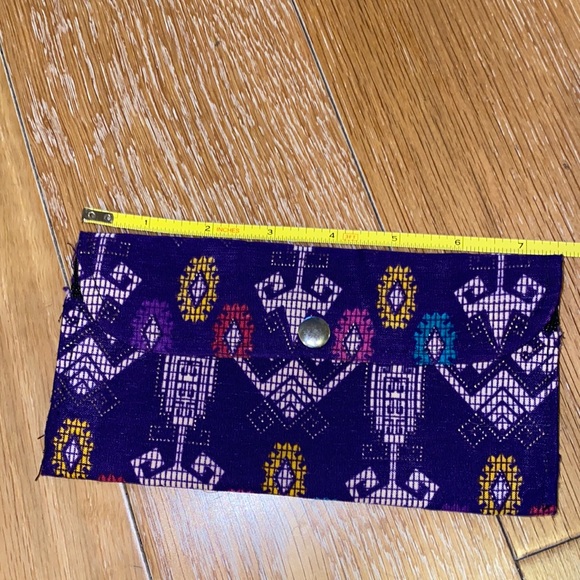 Handmade Purple Wallet - Picture 2 of 5